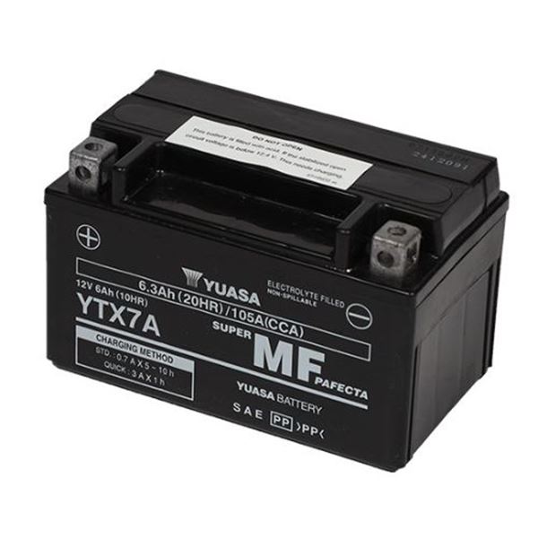 Bateria para mota Yuasa YTX7A-WC 12V 6Ah