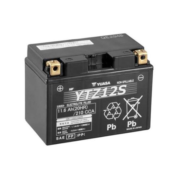 Bateria para mota Yuasa YTZ12S-WC 12V 11Ah