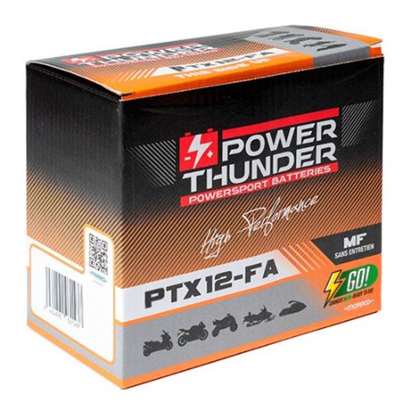 Bateria para mota Power Thunder PTX12 12V 10Ah