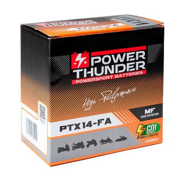 Bateria para mota Power Thunder PTX14 12V 12Ah