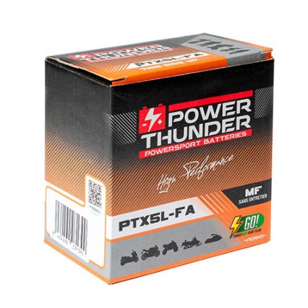 Bateria para mota Power-Thunder PTX5L 12V 4Ah