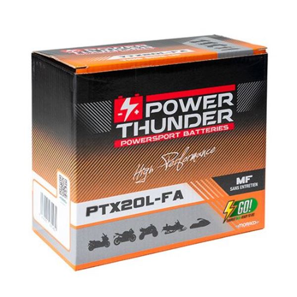 Bateria para mota Power Thunder PTX20L 12V 18Ah