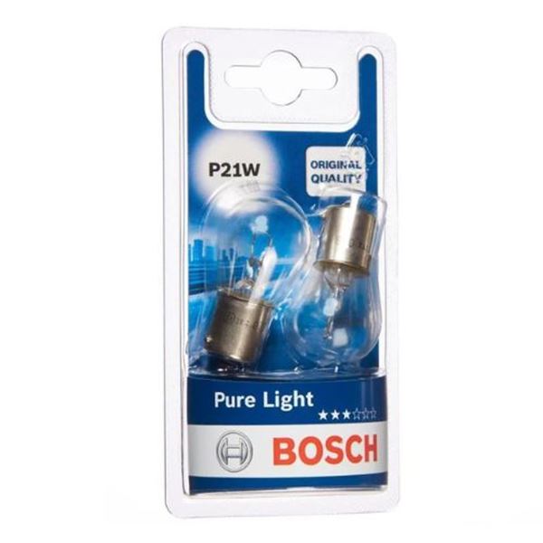 BOSCH P21W Pure Light - Lâmpadas de halogéneo 12V 21W