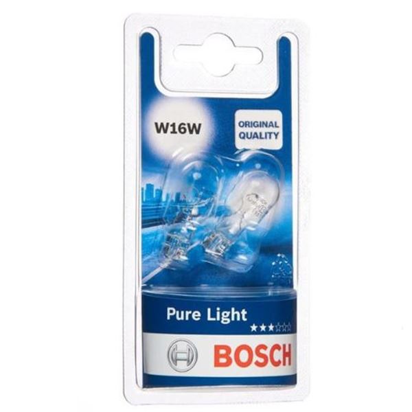 Lâmpadas de halogéneo BOSCH Pure Light W16W 12V 16W