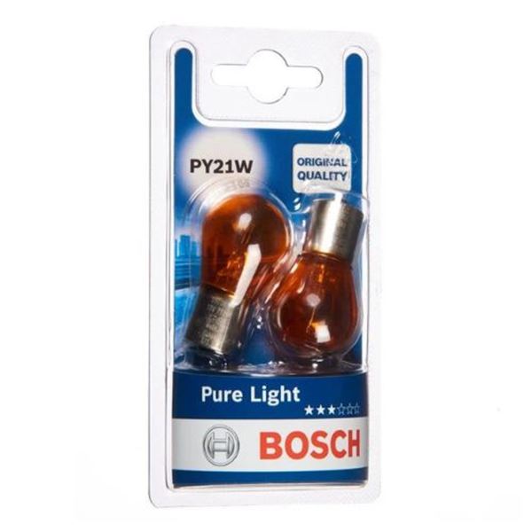 Lâmpadas de halogéneo BOSCH PY21W Pure Light 12V 21W BAU15s