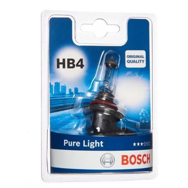Lâmpada de halogéneo BOSCH HB4 Pure Light BL 12V 51W P22d