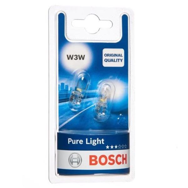 Lâmpada de halogéneo BOSCH W3W Pure Light 12V 3W W2.1x9.5d