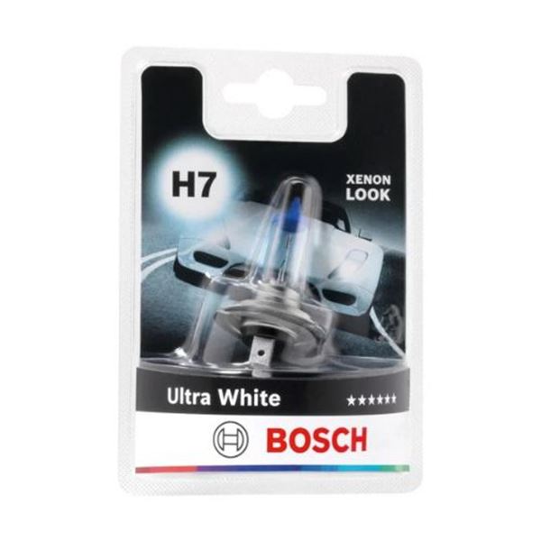 Lâmpada de halogéneo BOSCH H7 Ultra White BL 12V 55W PX26d