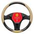Cobertura do volante Momo Briar bege preto
