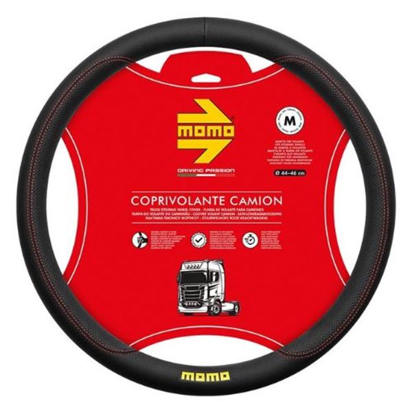 Cobertura do volante Momo Truck Comfort preto vermelho