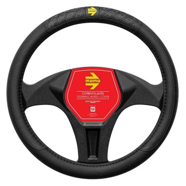 Cobertura do volante Momo vip preto tamanho m