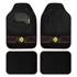 Conjunto de tapetes para automóvel Momo Fun preto vermelho 4 peças.