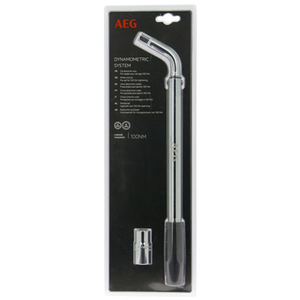 Chave de roda antirroubo pré-ajustada AEG 17 e 19 mm