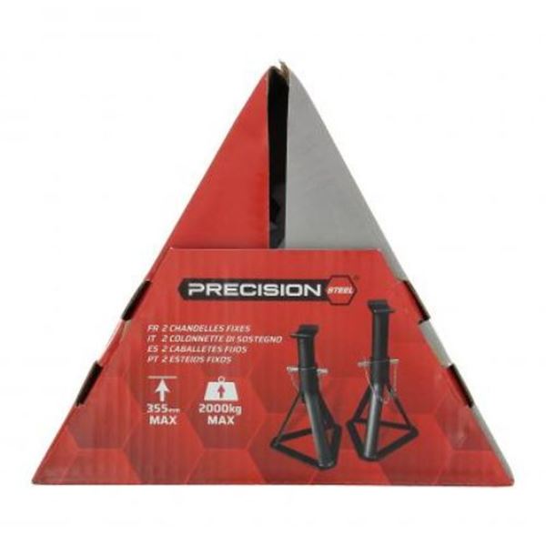 Conjunto de 2 suportes fixos Aço de precisão 2 t