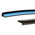 2 batentes de porta adesivos Carlinea Perfil em PVC preto
