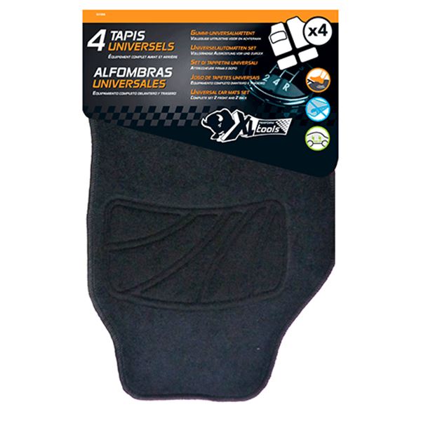Conjunto de 4 tapetes de polipropileno Xlptools