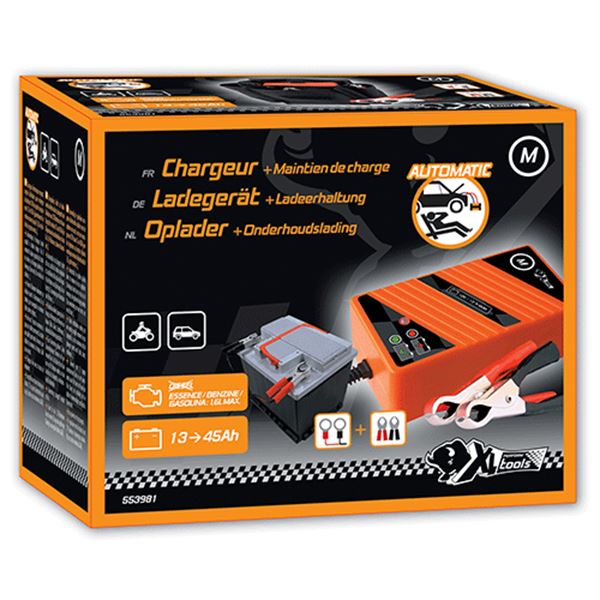 Carregador de baterias para automóvel Xlptools m 13 e 45 ah 12v