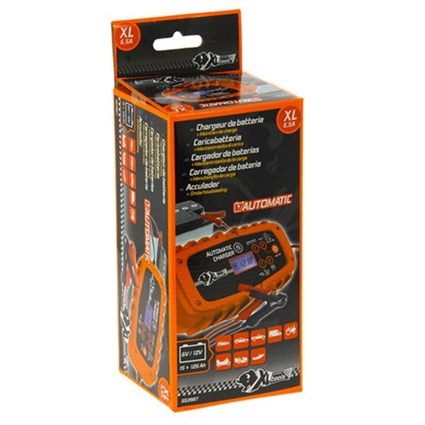 Carregador de baterias para automóvel Xlptools 15 e 125 ah 12v