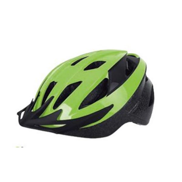 Capacete de ciclista júnior elegante preto e verde júnior