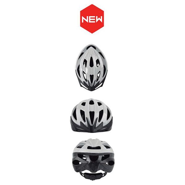 Capacete de ciclista júnior elegante branco e cinzento para adulto