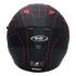Capacete integral de motociclista Shiro sh600 preto/vermelho mate xs