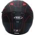 Capacete integral para motociclistas Shiro sh600 preto/vermelho mate s
