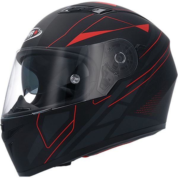Capacete integral para motociclistas Shiro sh600 preto/vermelho mate xxl