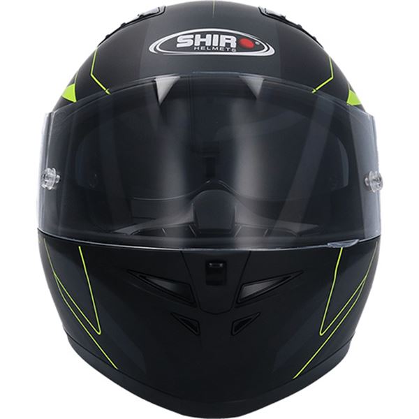 Capacete integral para motociclistas Shiro sh600 preto/amarelo mate xxl