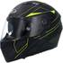 Capacete integral para motociclistas Shiro sh600 preto/amarelo mate xxl