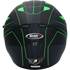 Shiro sh600 capacete integral para motociclistas preto/verde mate s