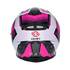 Capacete integral de motociclista Shiro sh881 preto/rosa/branco xs