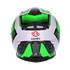 Capacete integral de motociclista Shiro sh881 preto/verde/branco s