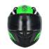 Capacete integral para motociclistas Shiro sh881 preto/verde/branco l