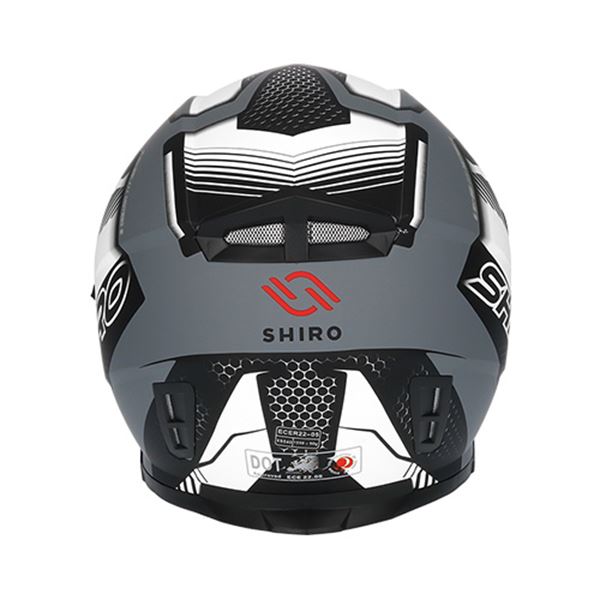 Capacete integral para motociclistas Shiro sh881 branco xs