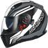 Capacete integral para motociclistas Shiro sh881 branco xxl
