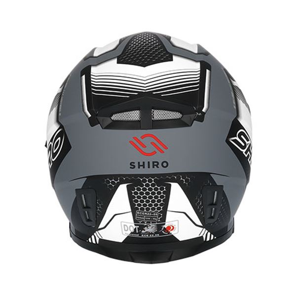 Capacete integral para motociclistas Shiro sh881 branco xxl
