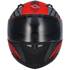 Capacete integral de motociclista Shiro sh881 preto e vermelho xs