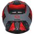 Capacete integral de motociclista Shiro sh881 preto e vermelho xs