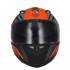 Capacete integral de motociclista Shiro sh881 preto/laranja xs