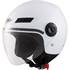 Capacete de motociclista a jato Shiro sh-62 gs branco xs