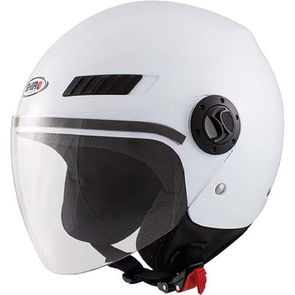 Capacete de motociclista a jato Shiro sh-62 gs branco s