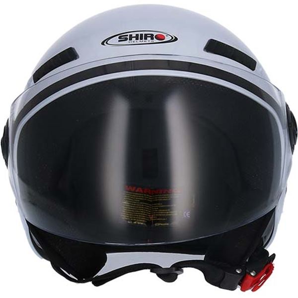 Capacete de motociclista a jato Shiro sh-62 gs branco s