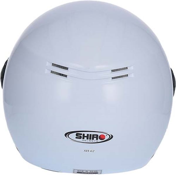 Capacete de motociclista a jato Shiro sh-62 gs branco s